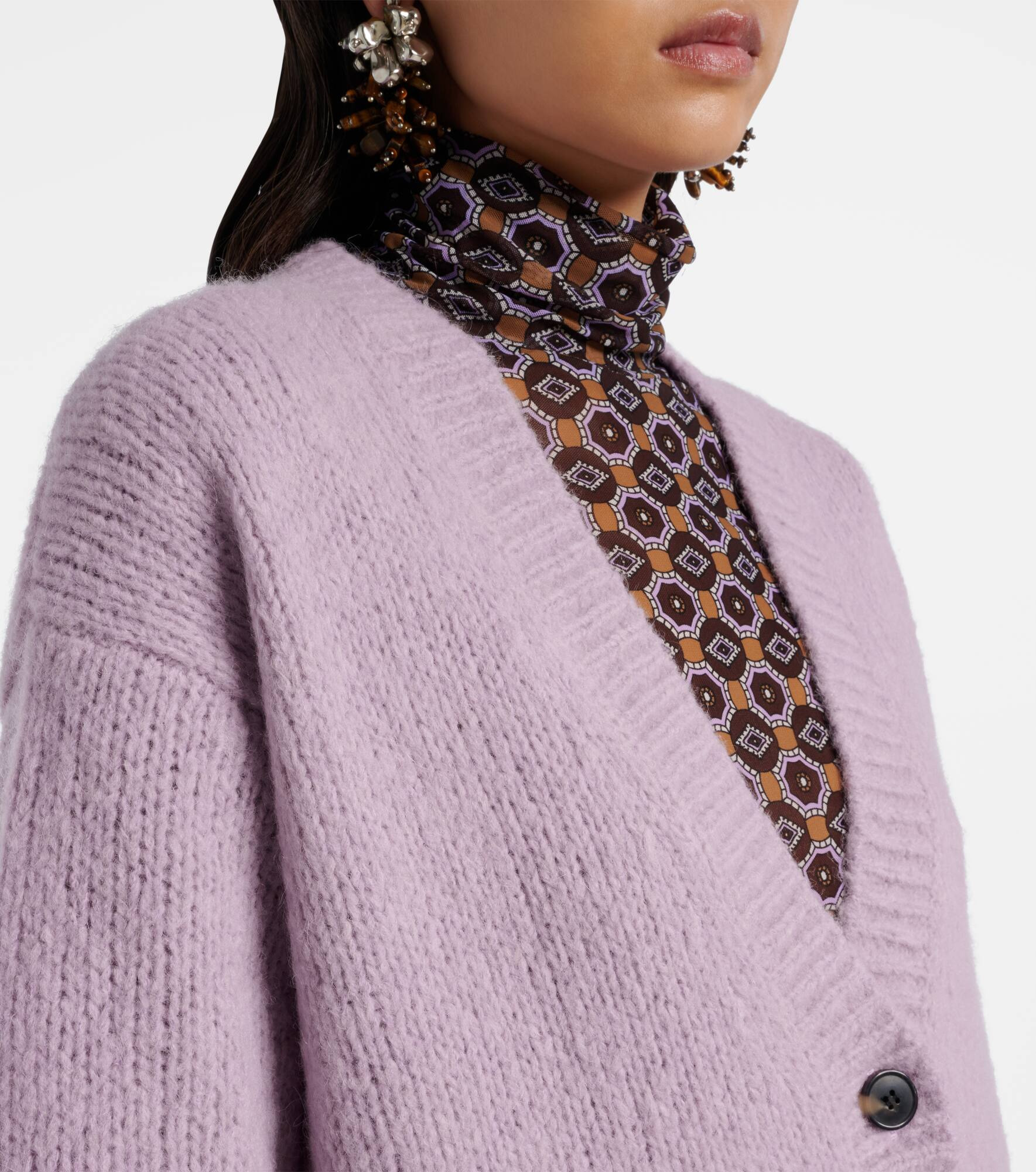 Alpaca and wool-blend cardigan - 4