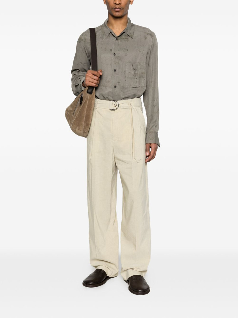 Nanushka belted wide-leg trousers outlook