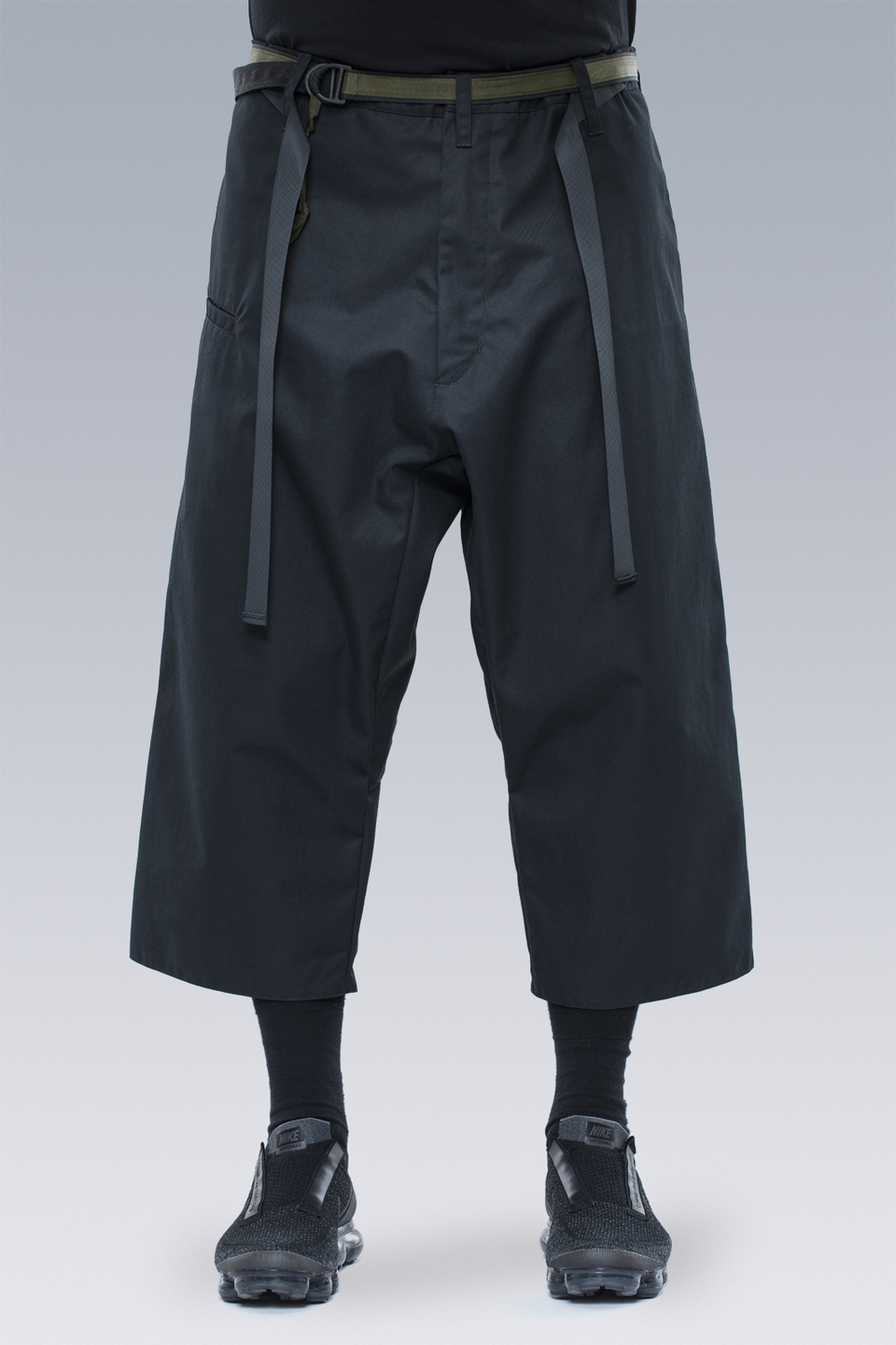 P22-S HD Gabardine Drawcord Trouser Black - 2