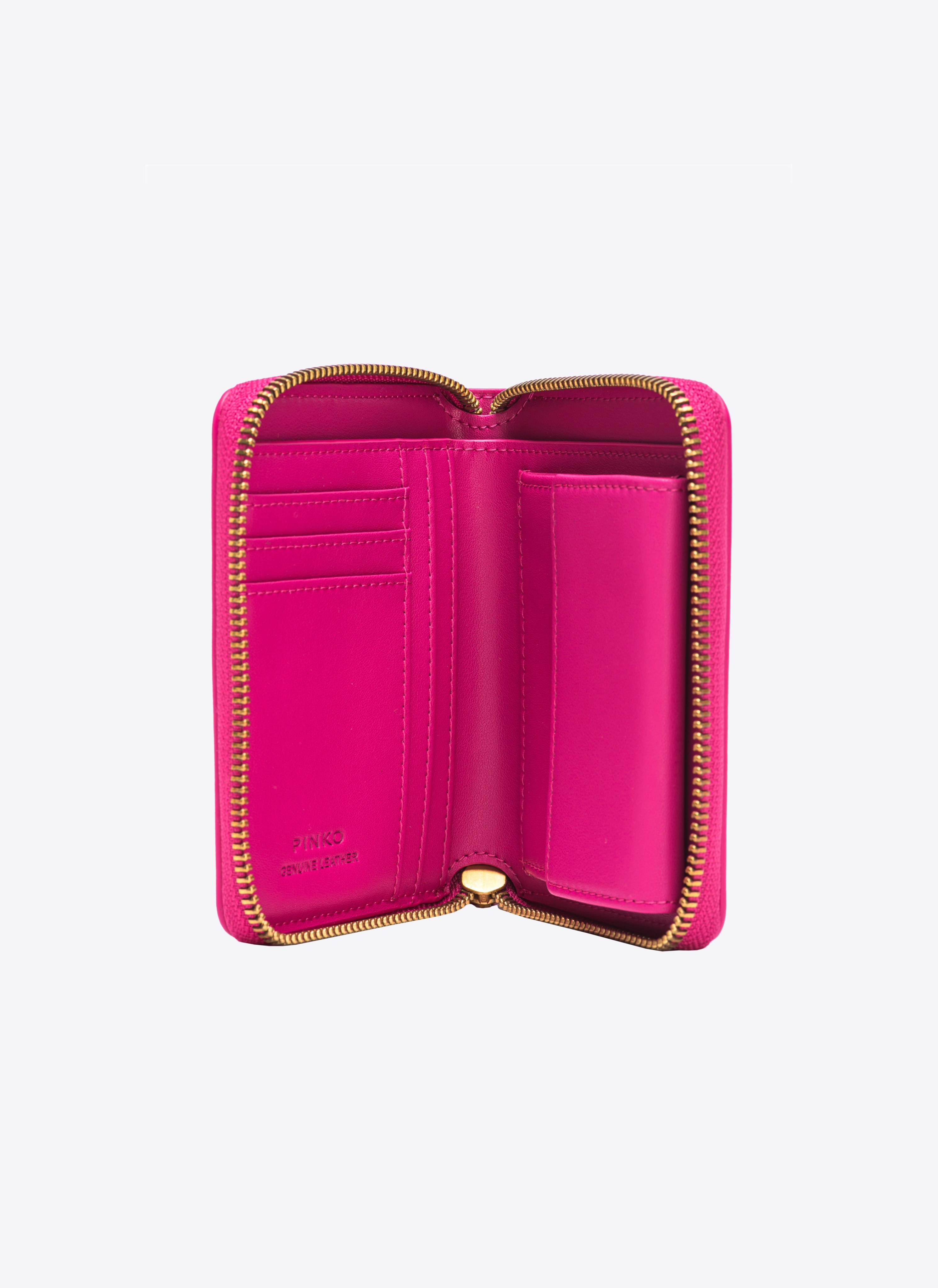 SQUARE LEATHER ZIP-AROUND PURSE - 6