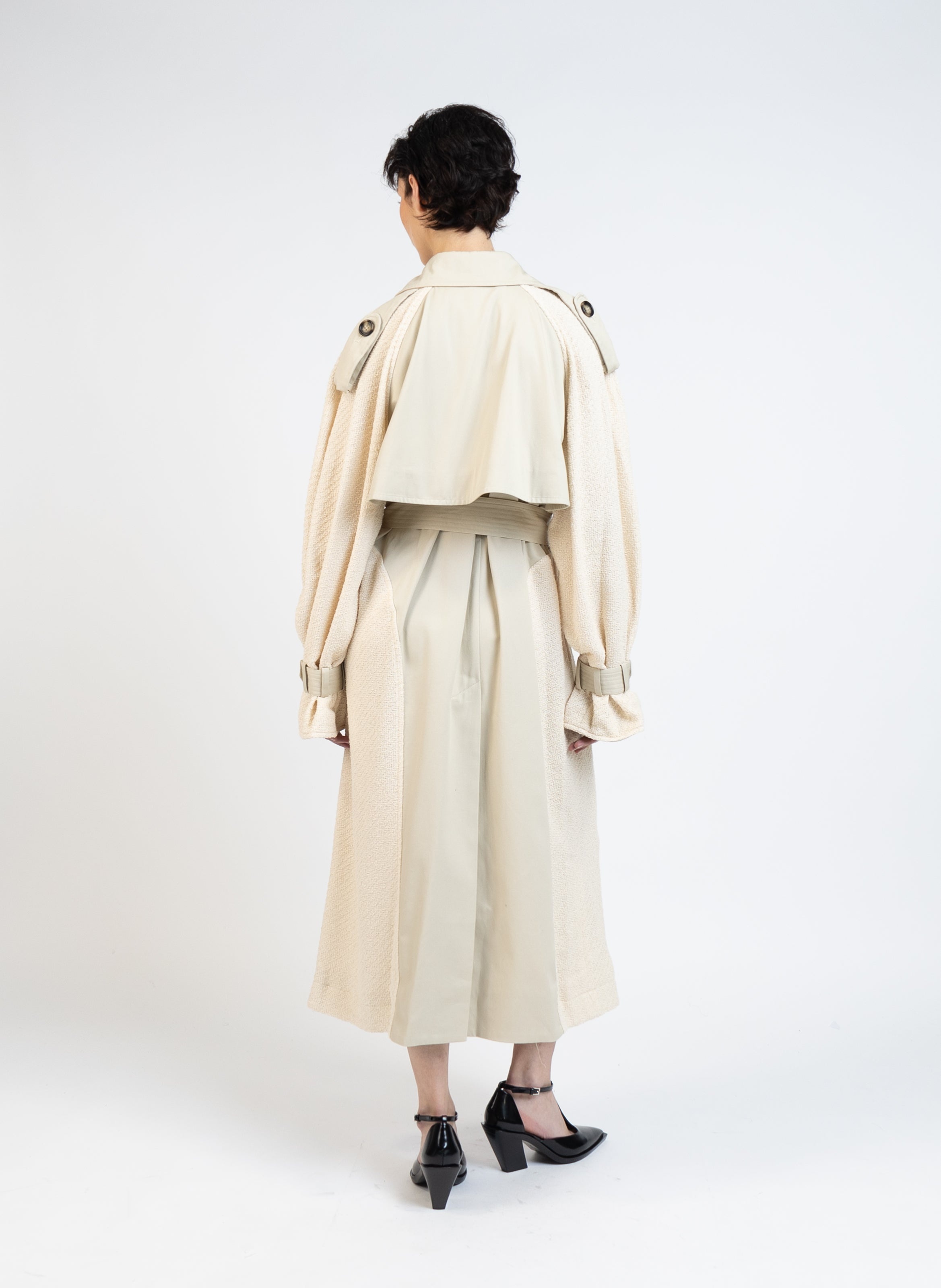 Double Breasted Trench Coat/Beige - 5