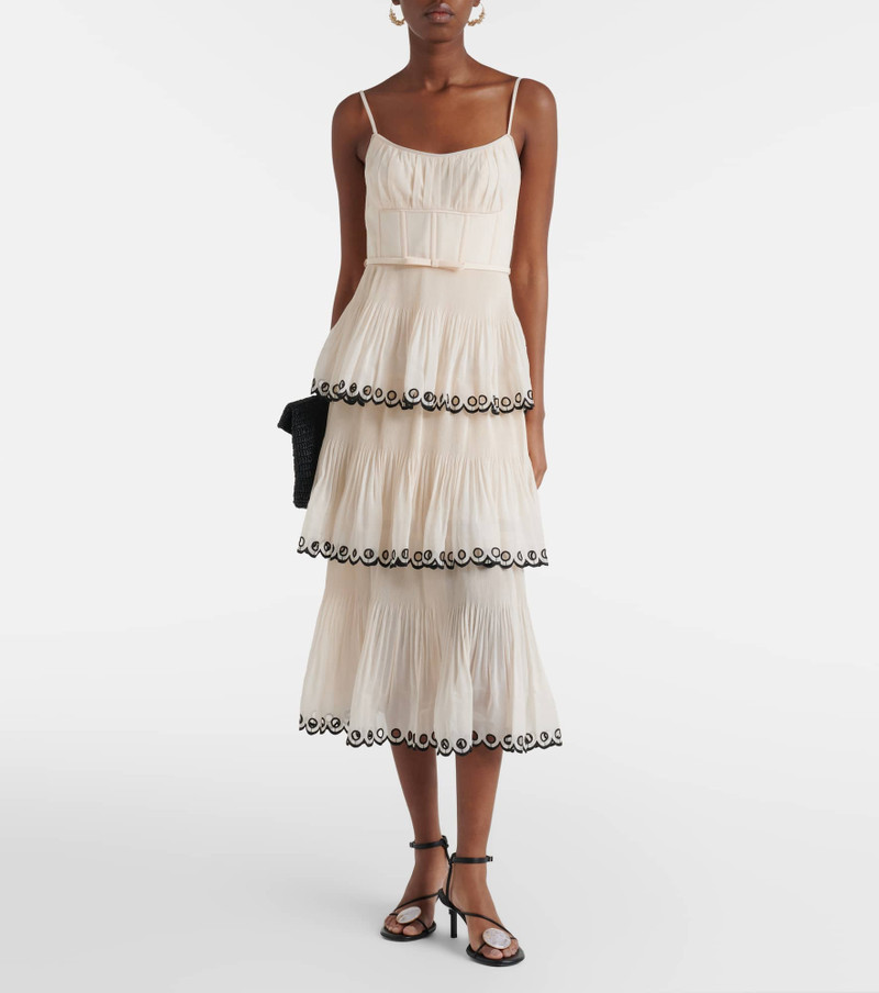 Zimmermann Embroidered bustier dress outlook