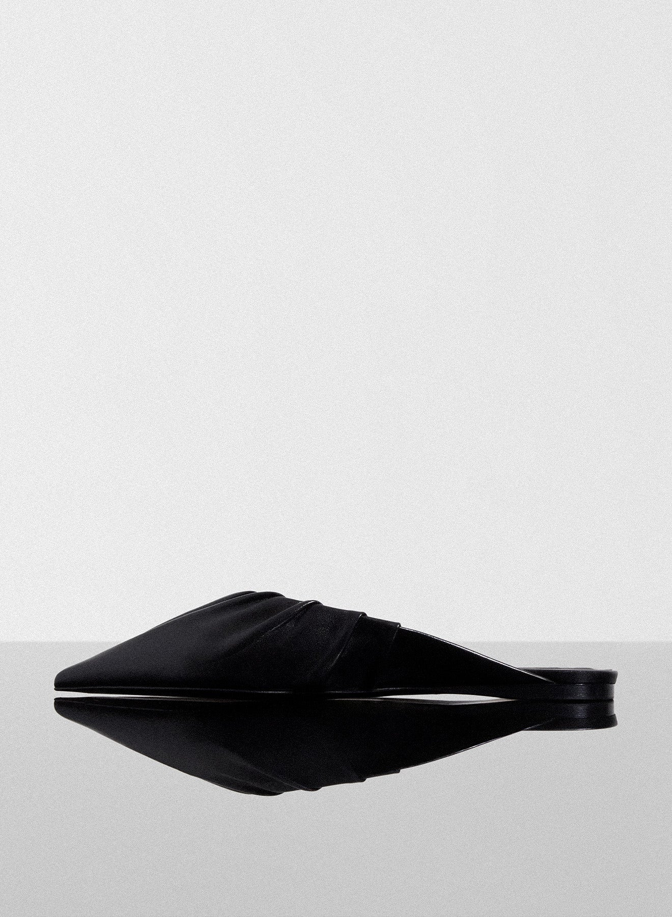 black draped Fang flats - 2