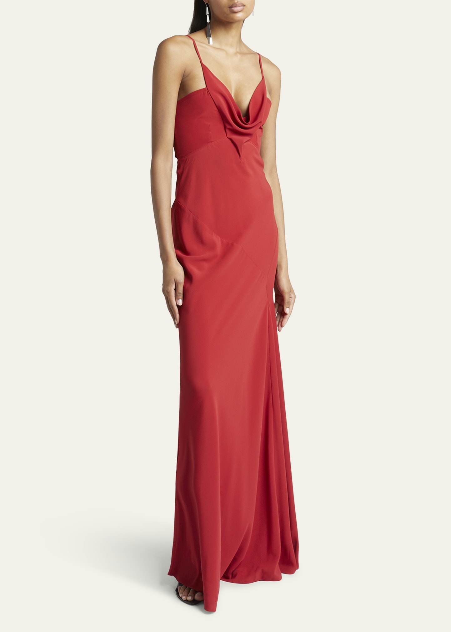 Isabel Marant Kapri Cowl-Neck Cutout Maxi Dress