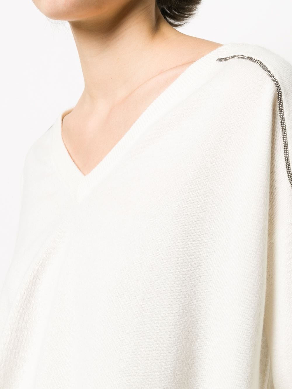 embellished cashmere jumper - 5