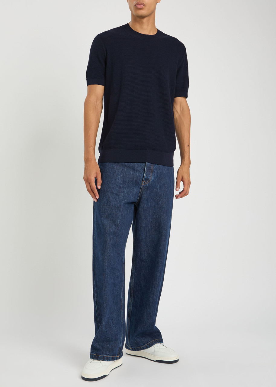 Boss Fine-knit Cotton-blend T-shirt - 4