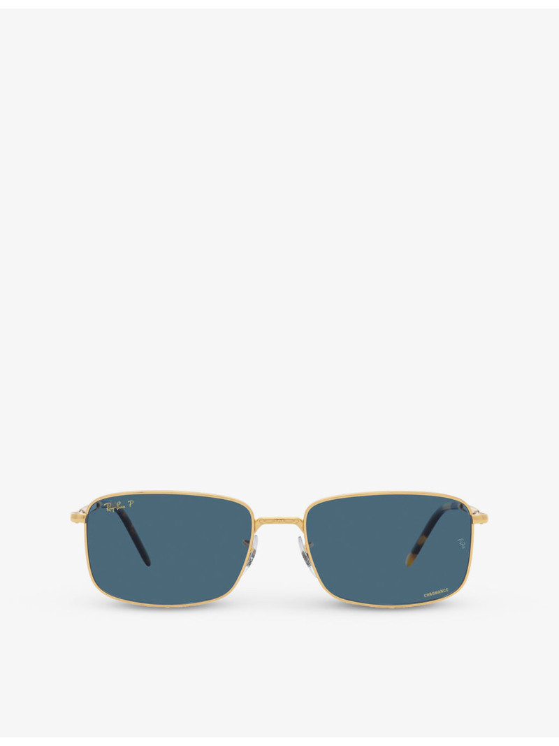 RB3717 rectangle-frame metal sunglasses 1