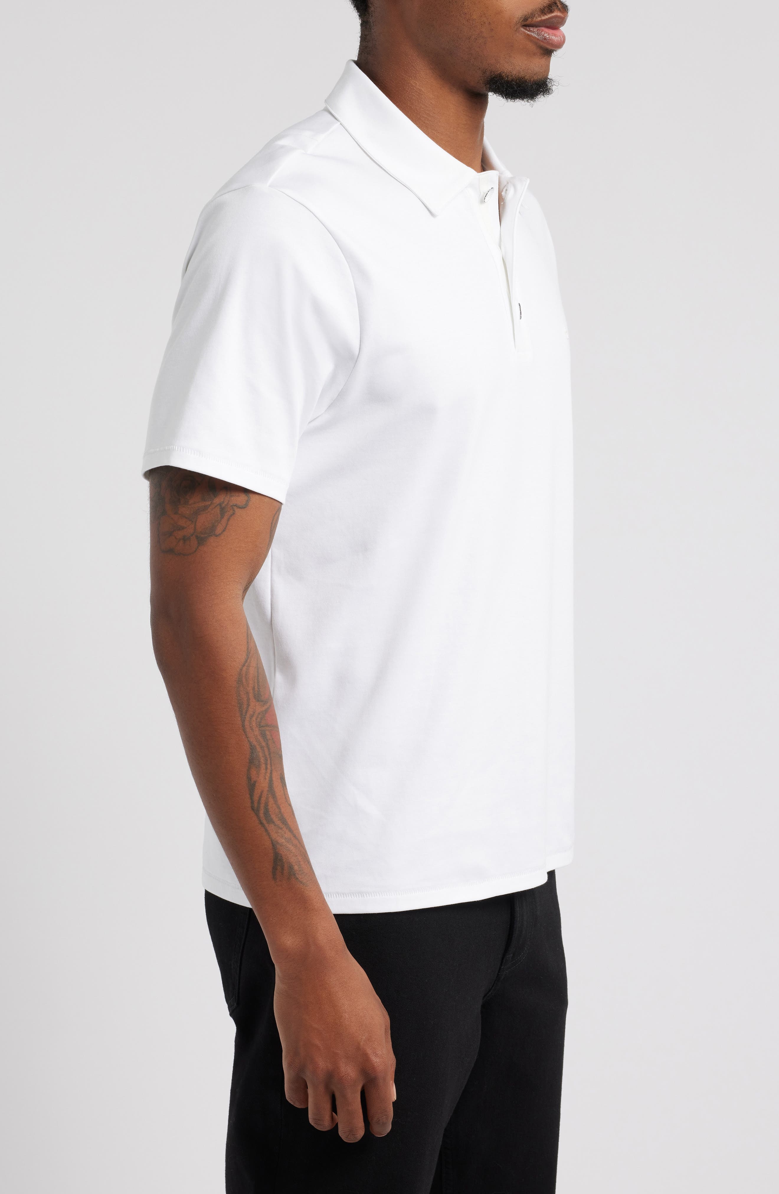 rag & bone Pure Pima Polo in White at Nordstrom - 3