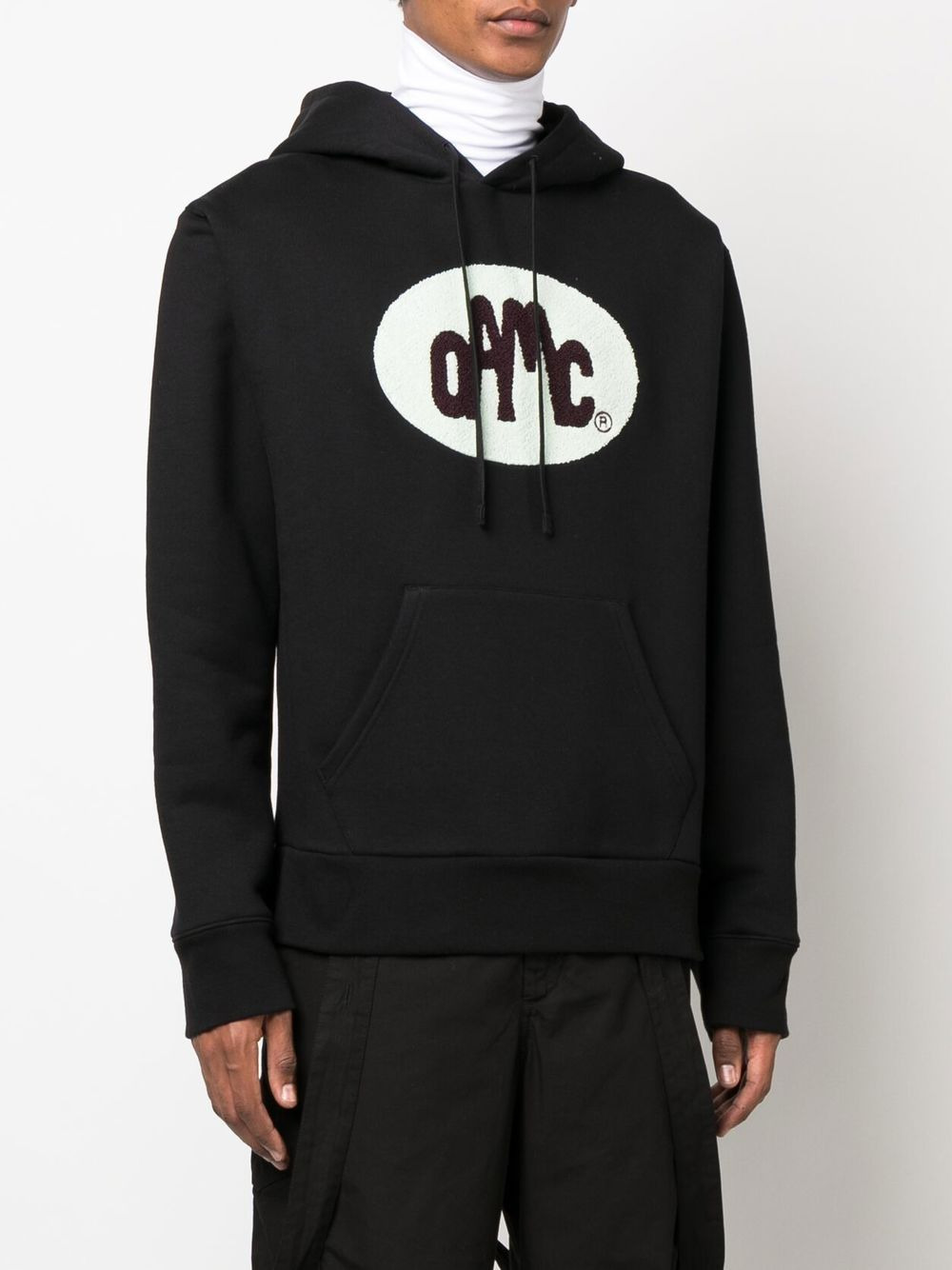 logo-patch pullover hoodie - 3