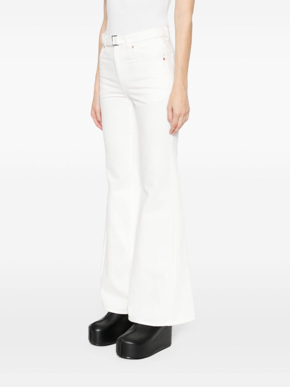 mid-rise flared jeans - 3