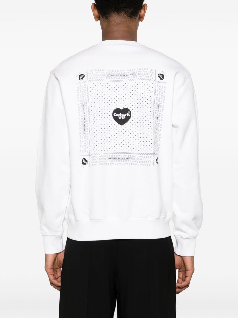 Heart Bandana logo-print sweatshirt - 4