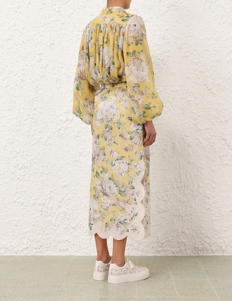ACACIA SCALLOP MIDI SKIRT 4
