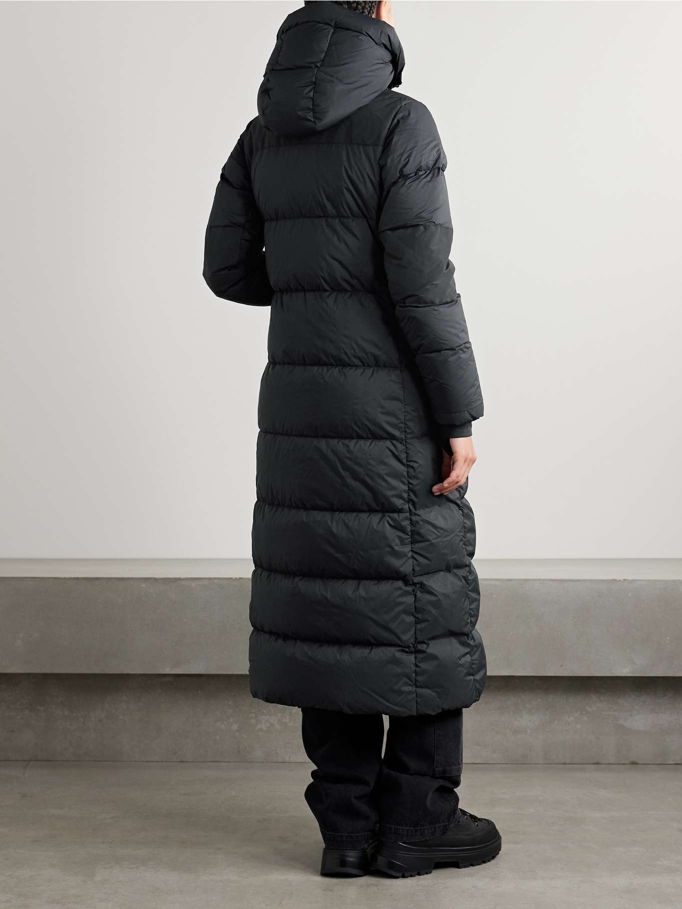 Alliston hooded quilted ripstop down coat - 4