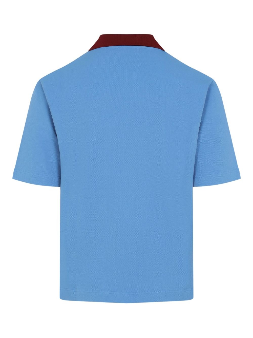 contrast-collar polo shirt - 2