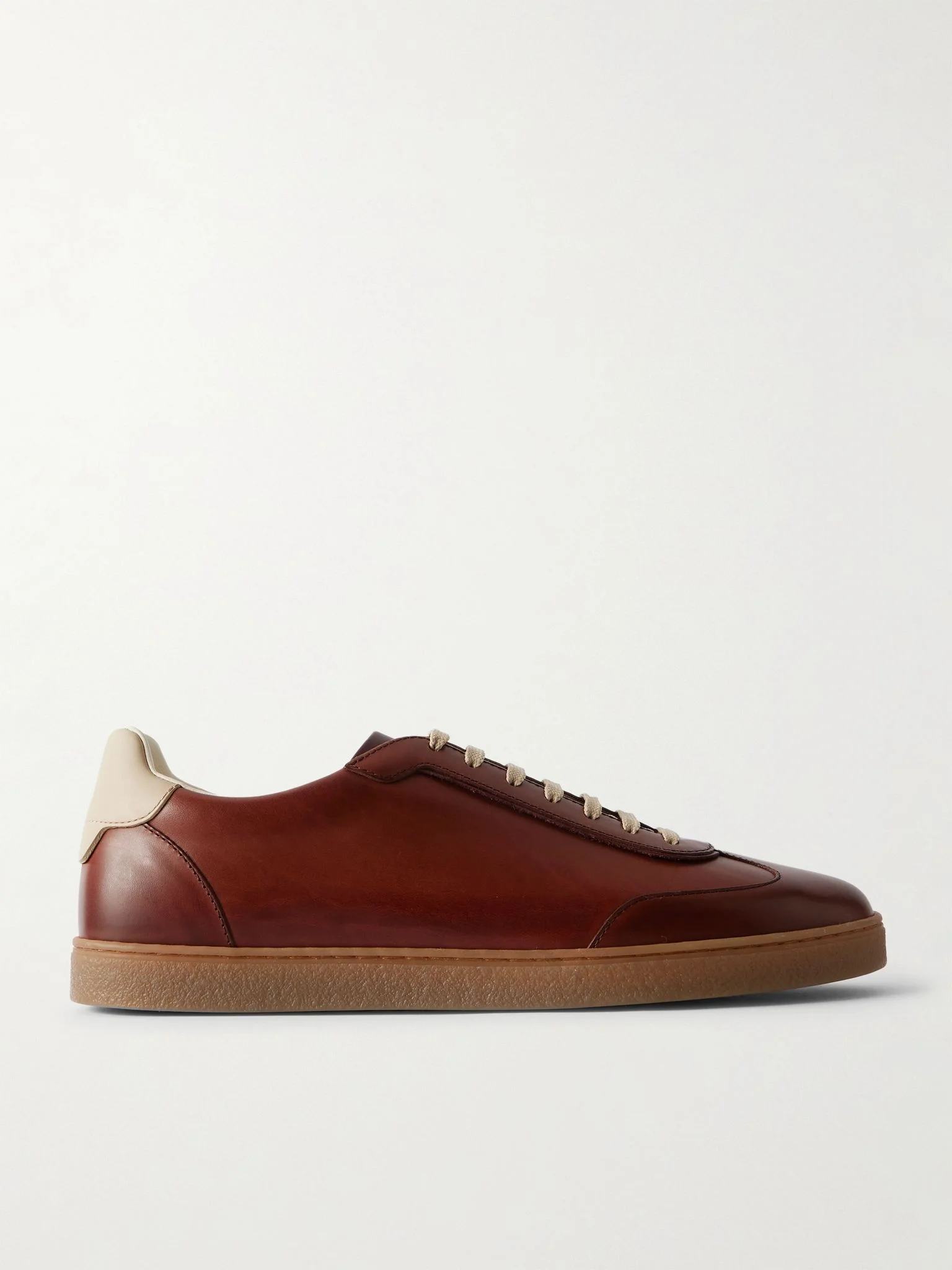 Coda Di Rondine Leather Sneakers Brown - 1
