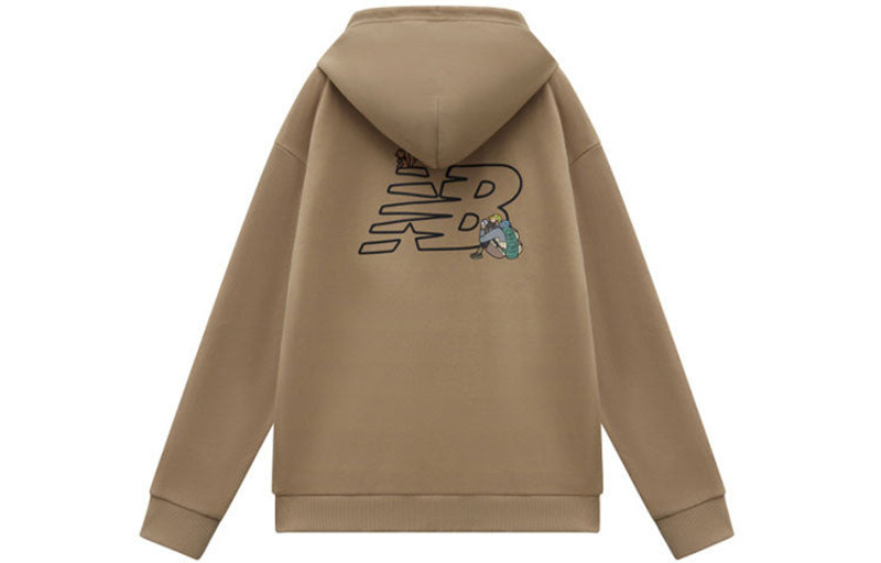 New Balance New Balance x JHI Logo Printed Hoodie 'Brown' NCA89033-BEI outlook