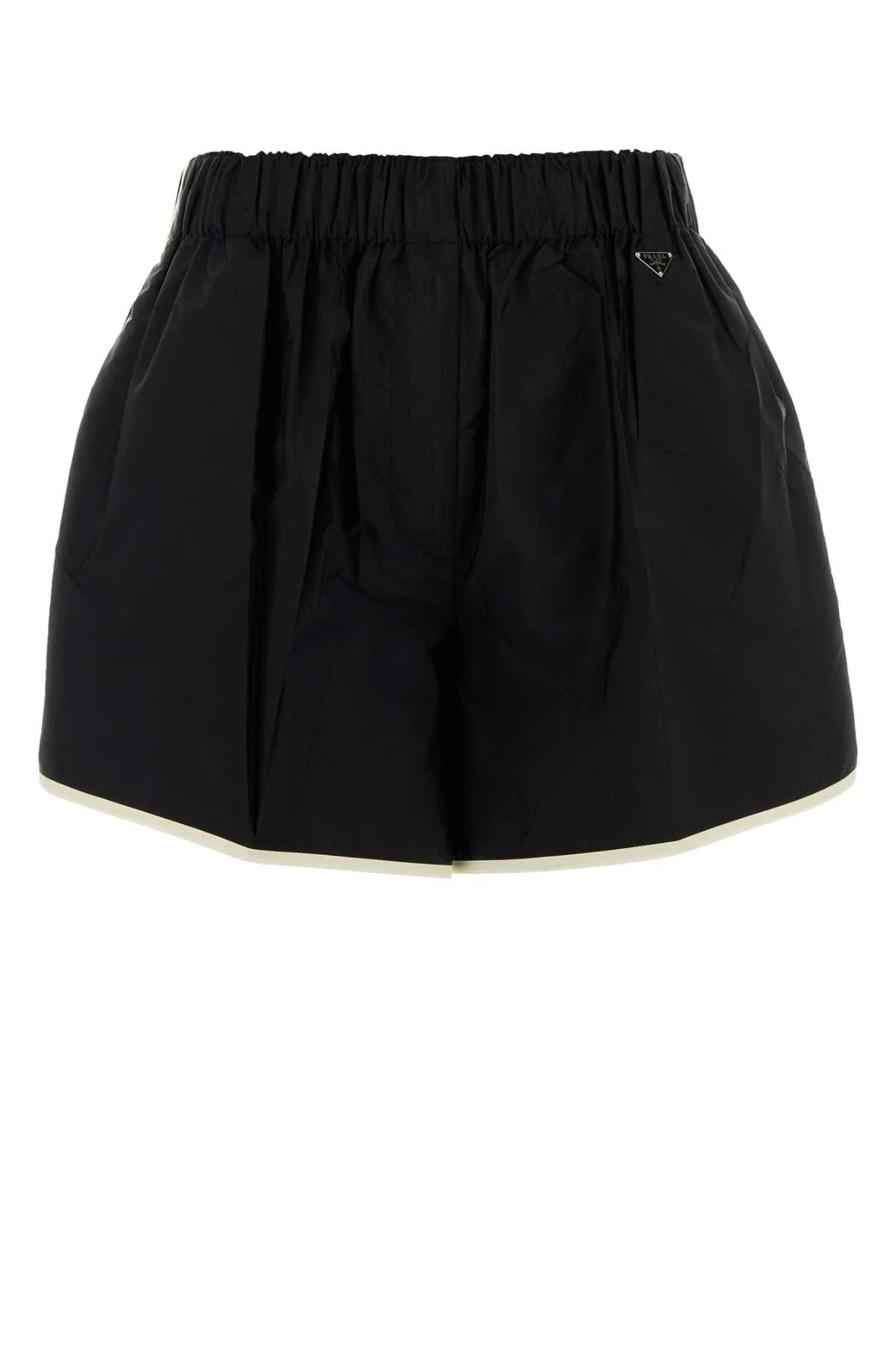 Prada Women Black Re-Nylon Shorts - 1
