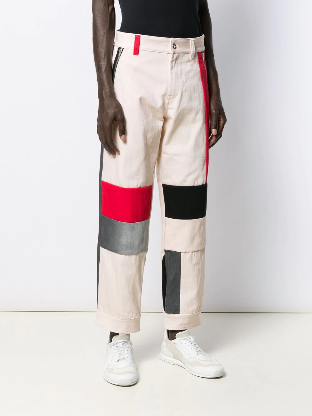 colour block trousers - 3