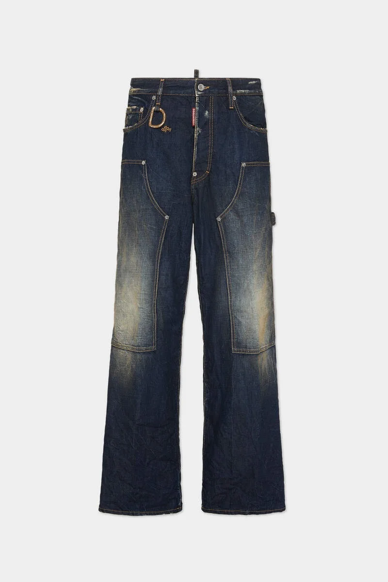 DARK DESERT DUST WASH LOOSE CARPENTER JEANS - 1
