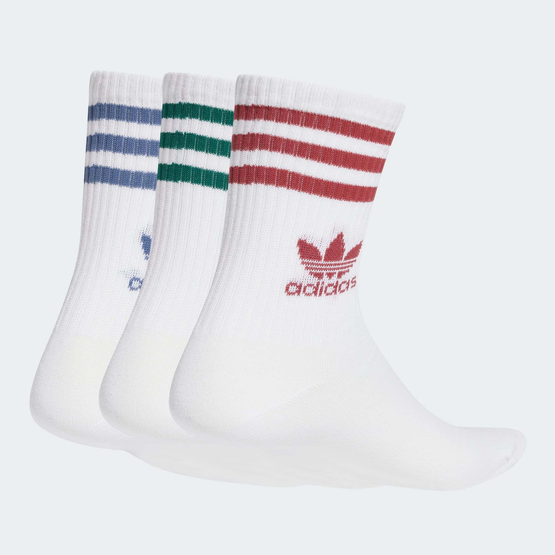 Mid Cut Crew Socks 3 Pairs - 2