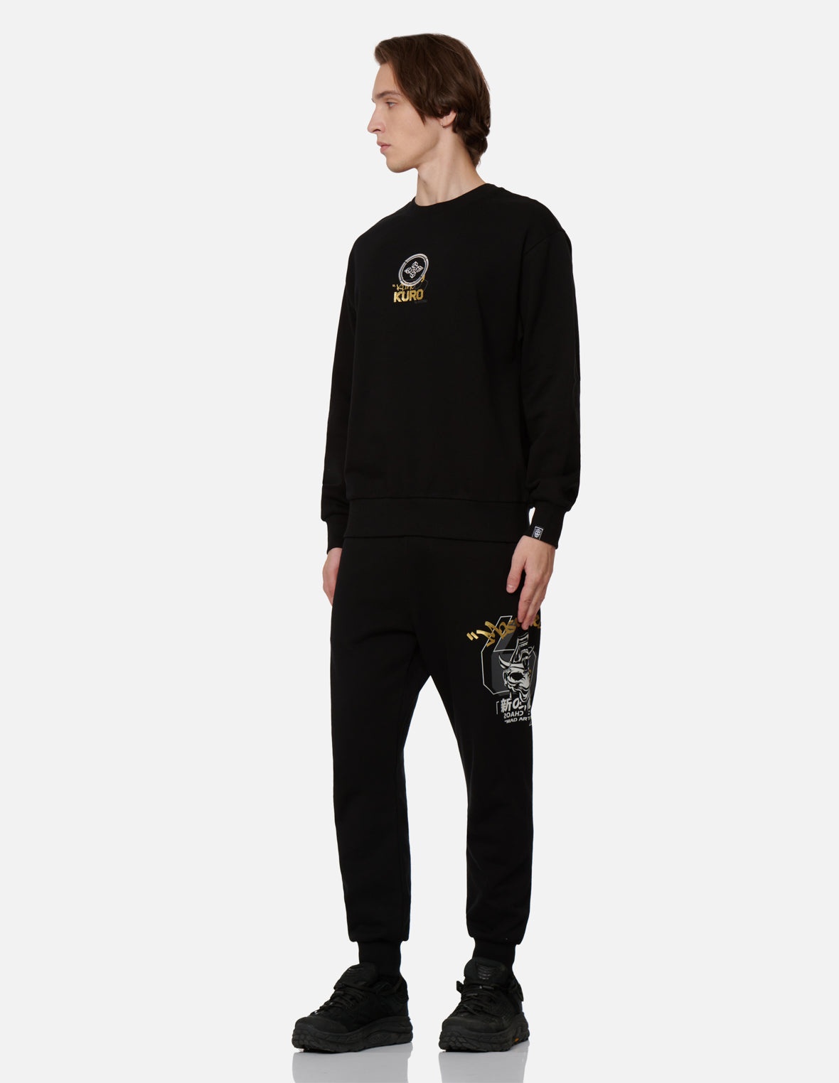 Melting Hannya Skull Embroidered Sweatshirt - 4