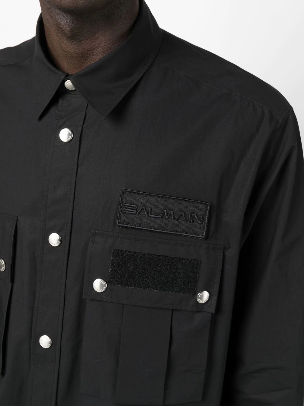 long-sleeve button-fastening shirt - 5