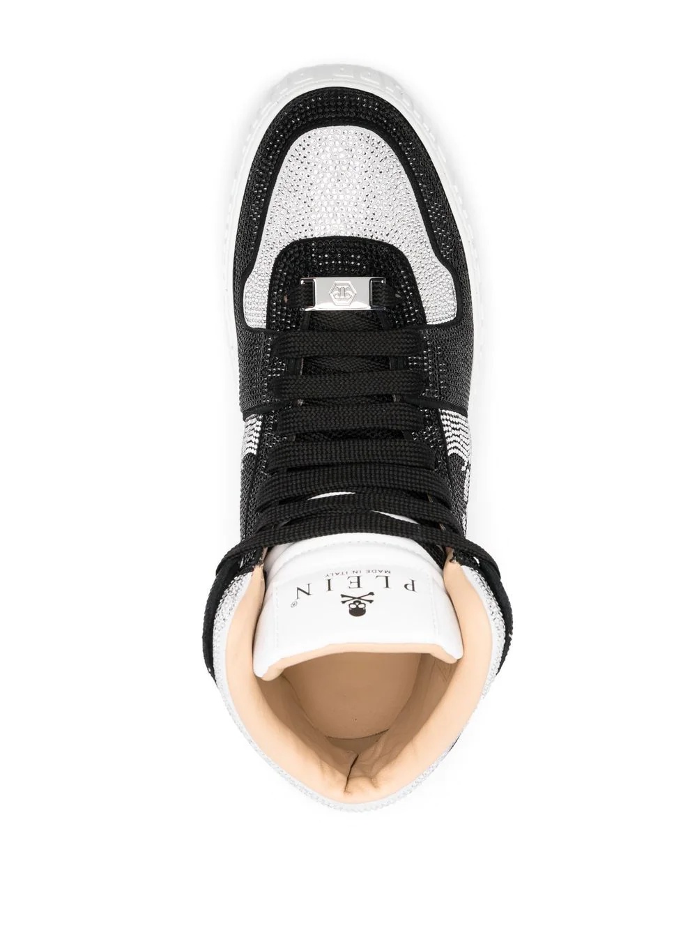 crystal-embellished high-top sneakers - 6