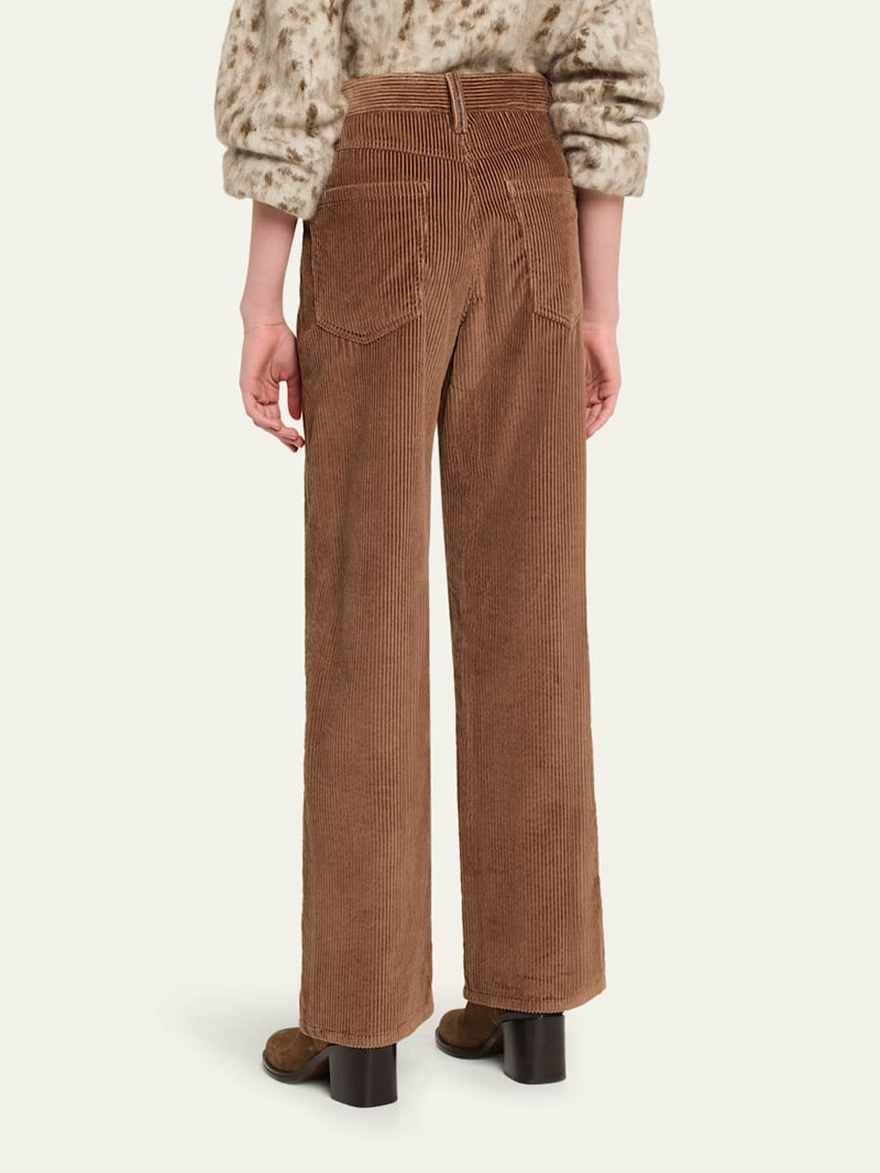 Mid-Rise Corduroy Straight-Leg Pants 3