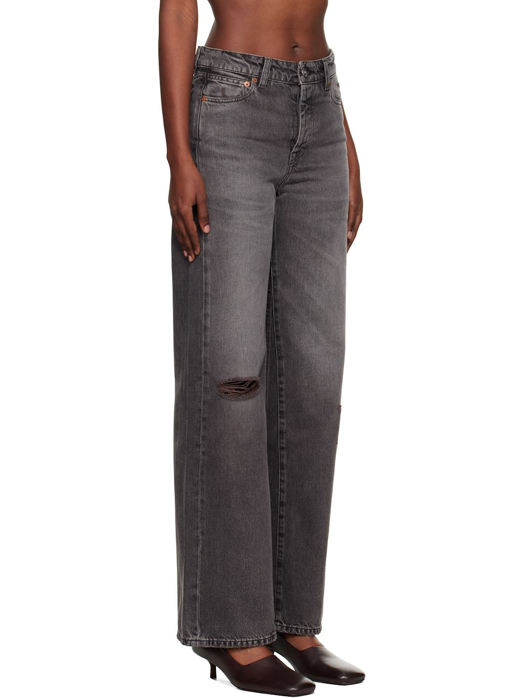 Gray Treble Cut Jeans - 2