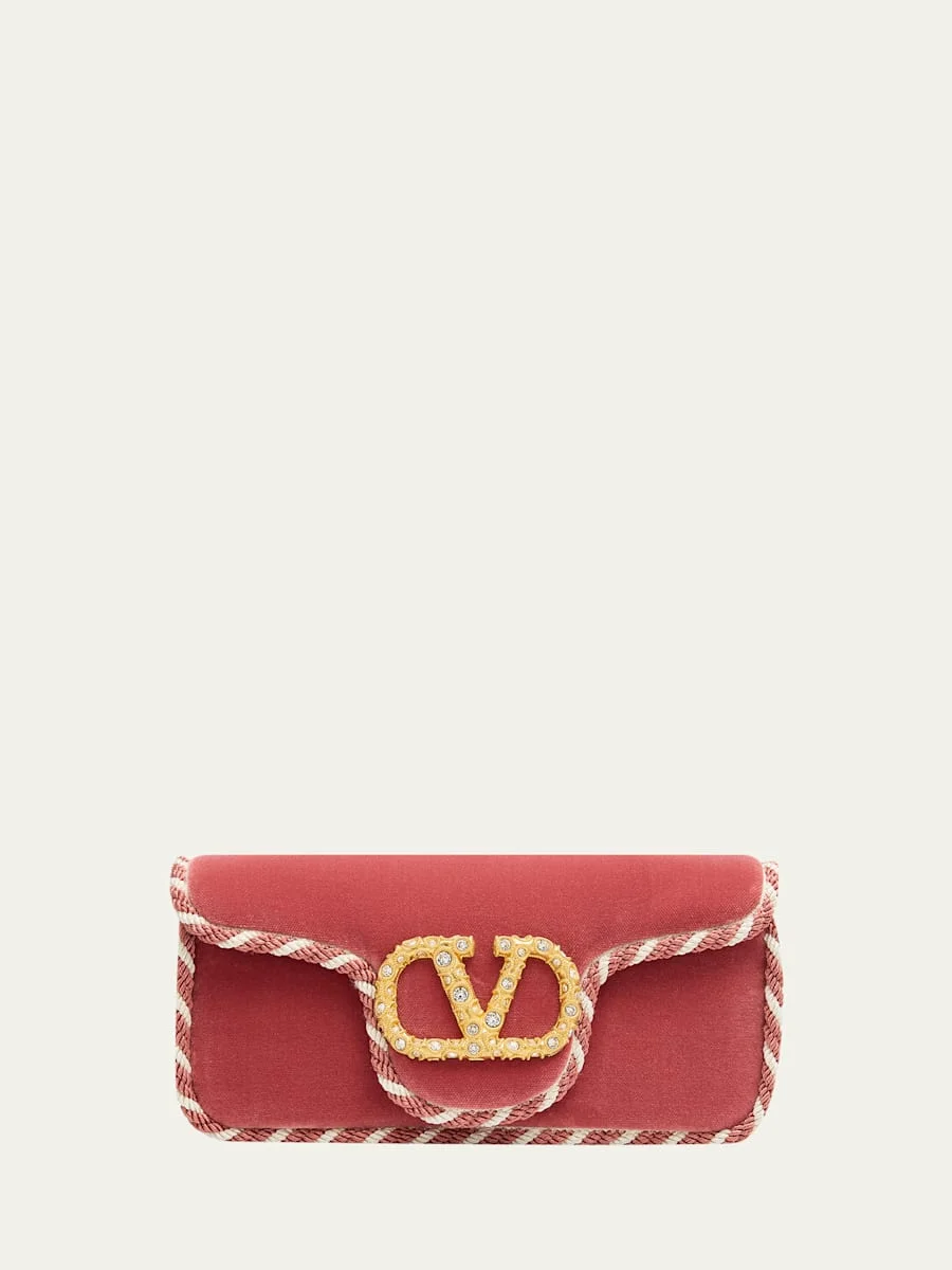 Loco VLOGO Velvet Clutch Bag - 1