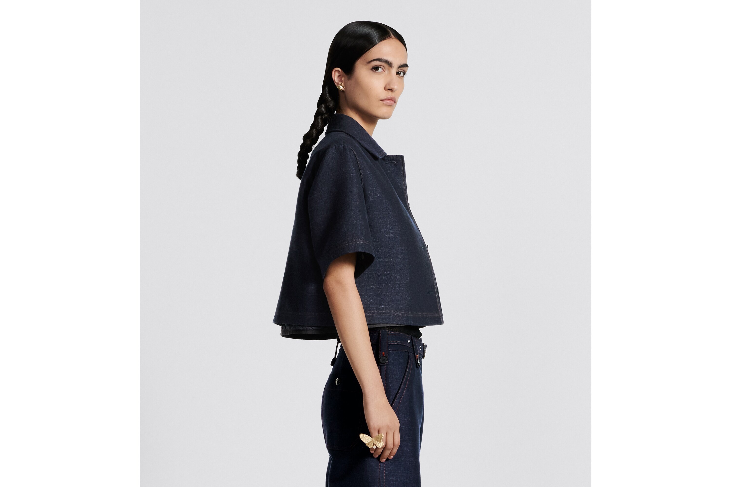 2-in-1 Cropped Peacoat - 9