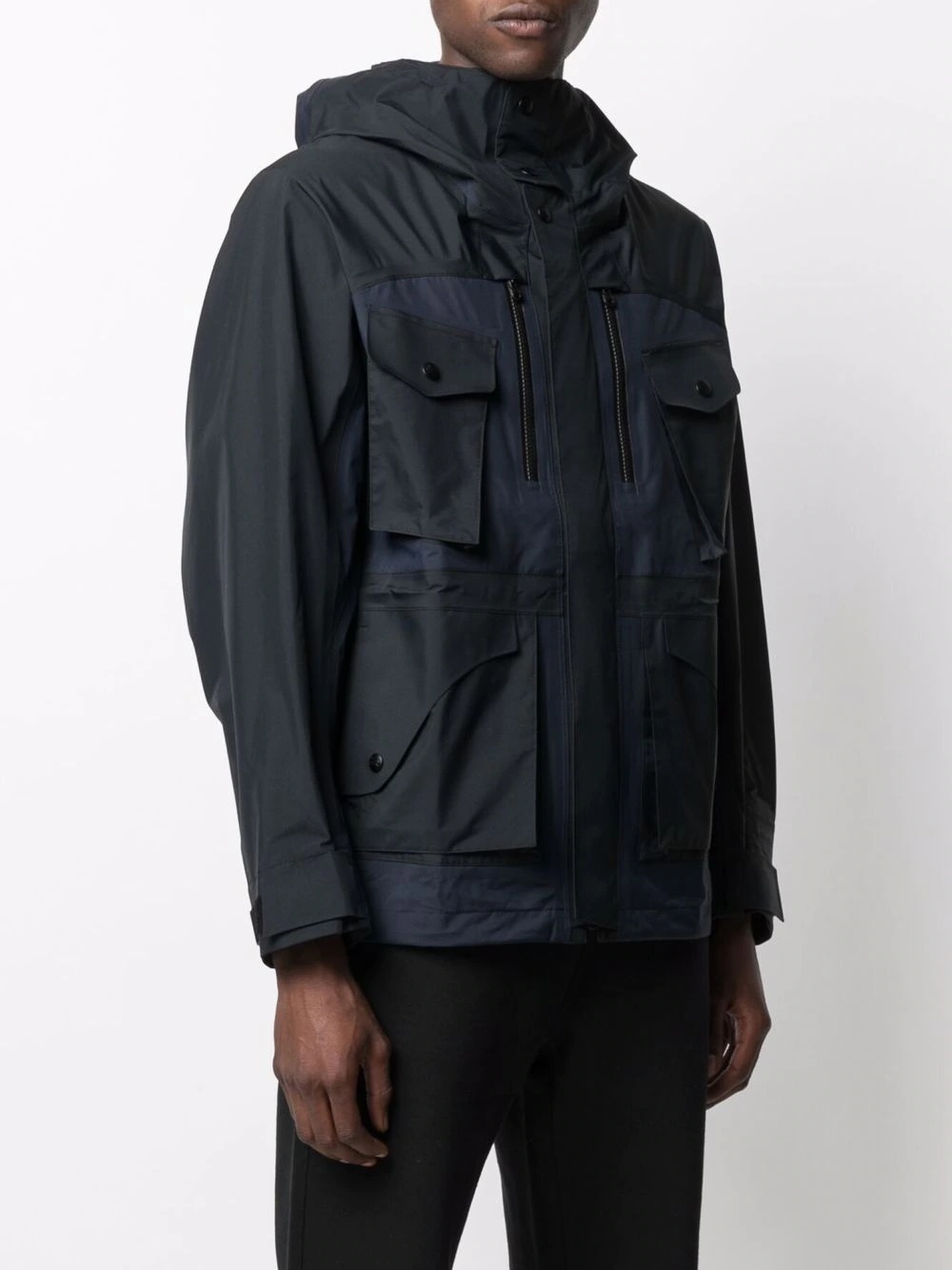 panelled concealed jacket - 3