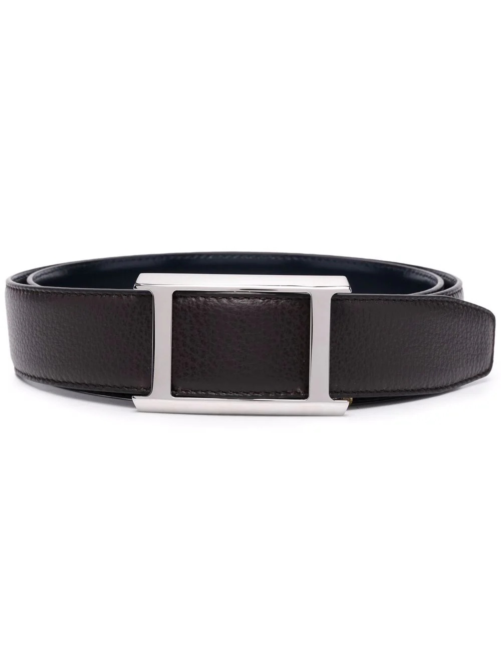 leather buckle belt - 1