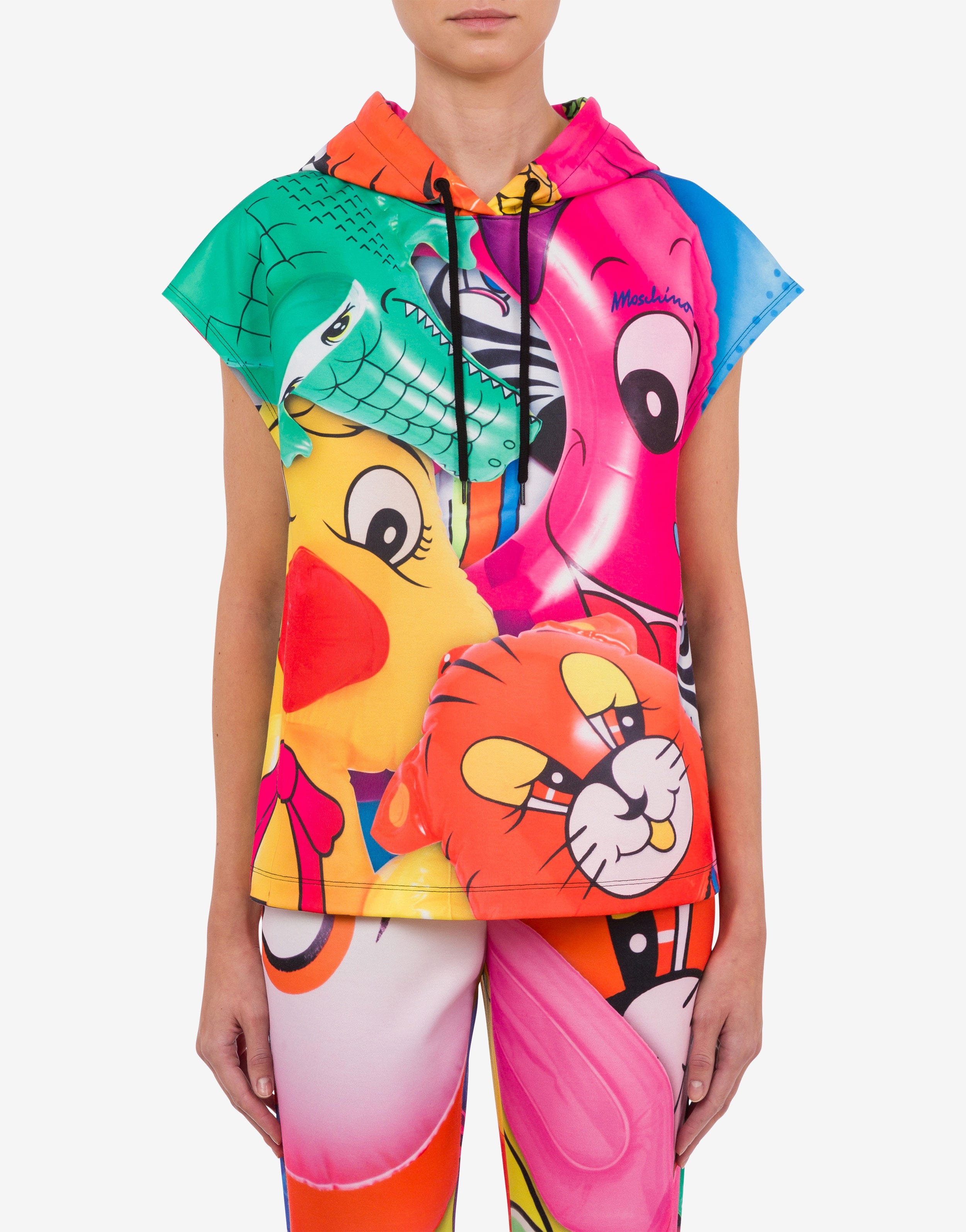 INFLATABLE ANIMALS SLEEVELESS SWEATSHIRT - 2