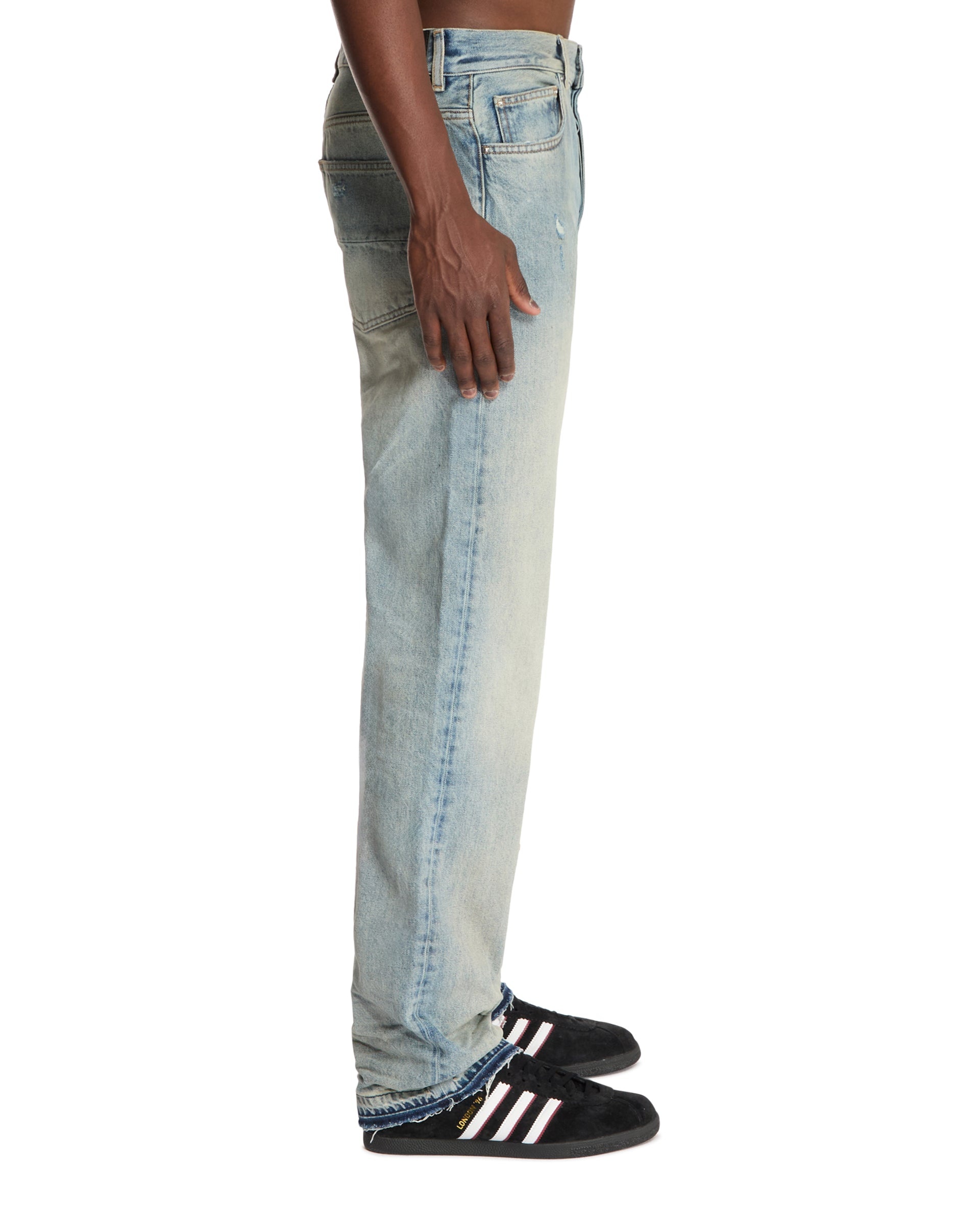 Blue Straight-Leg Jeans - 5