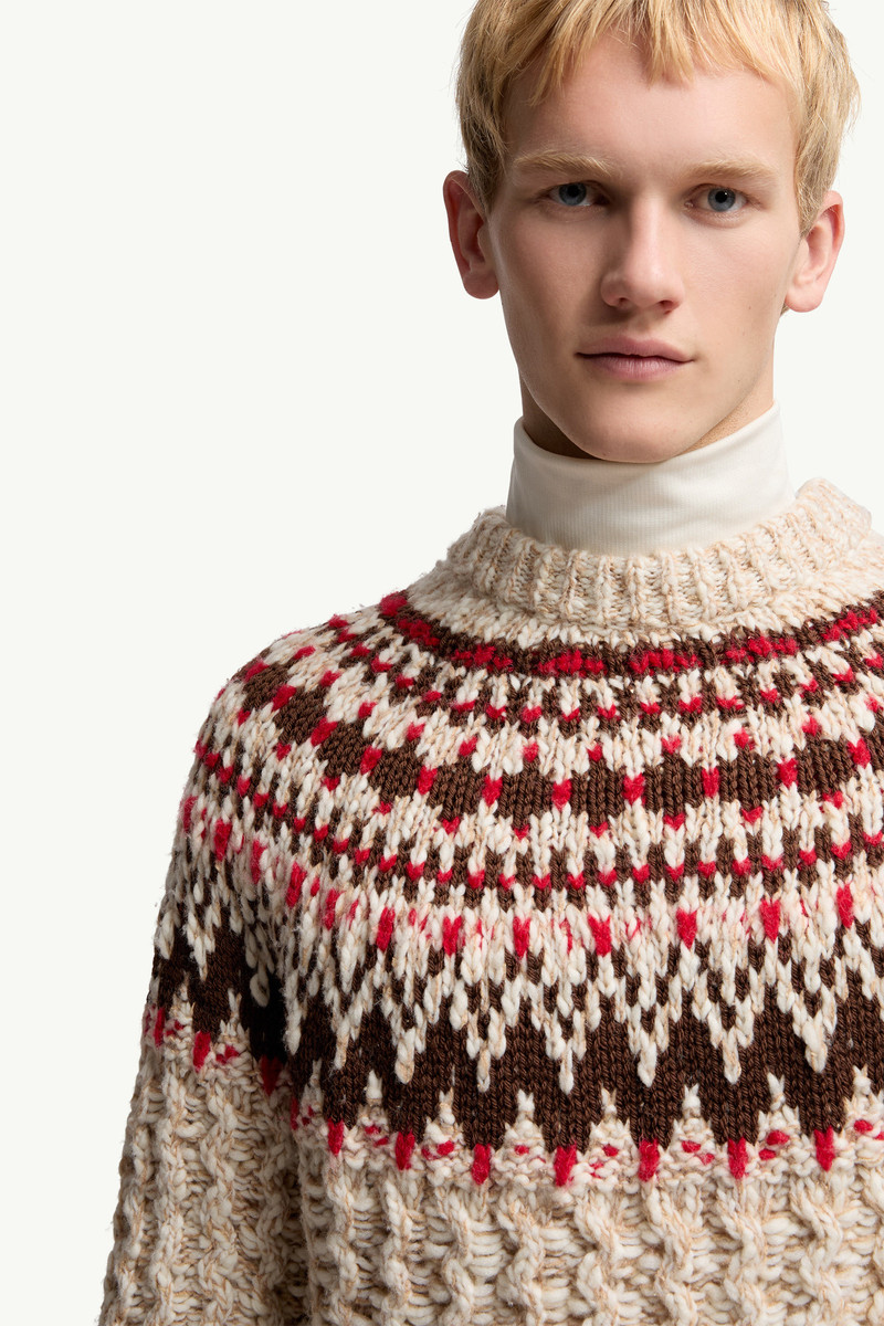Geometric Jacquard Wool Sweater 6