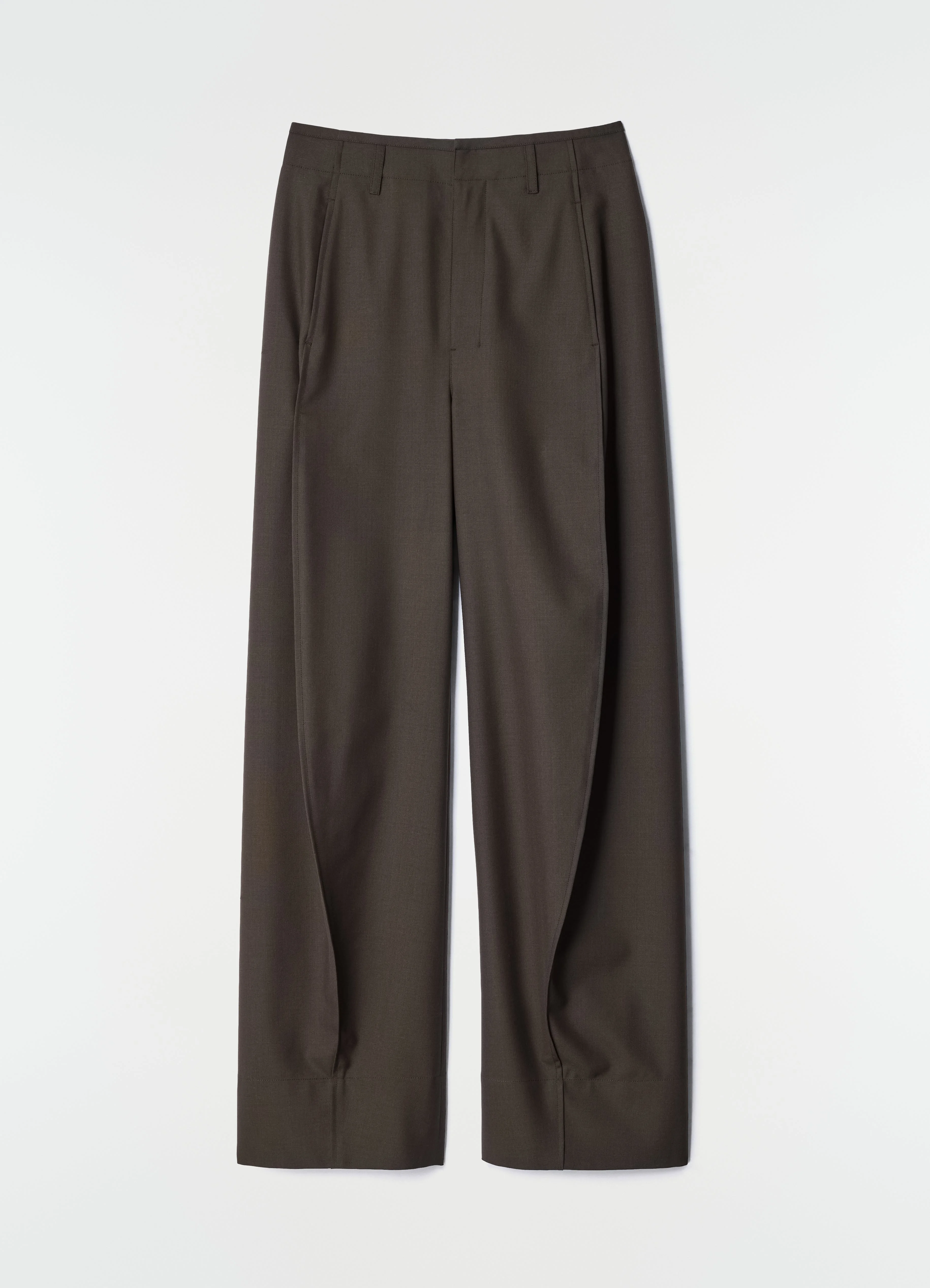 BAGGY PANTS IN TROPICAL WOOL BLEND - 1