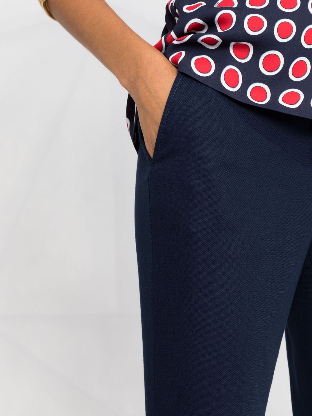 high-rise flared trousers - 5