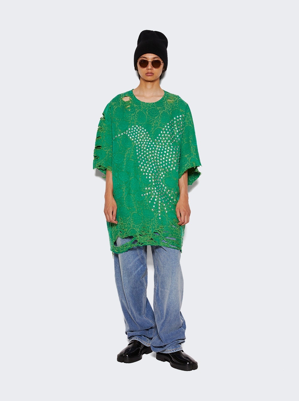Embellished Tee Green - 2
