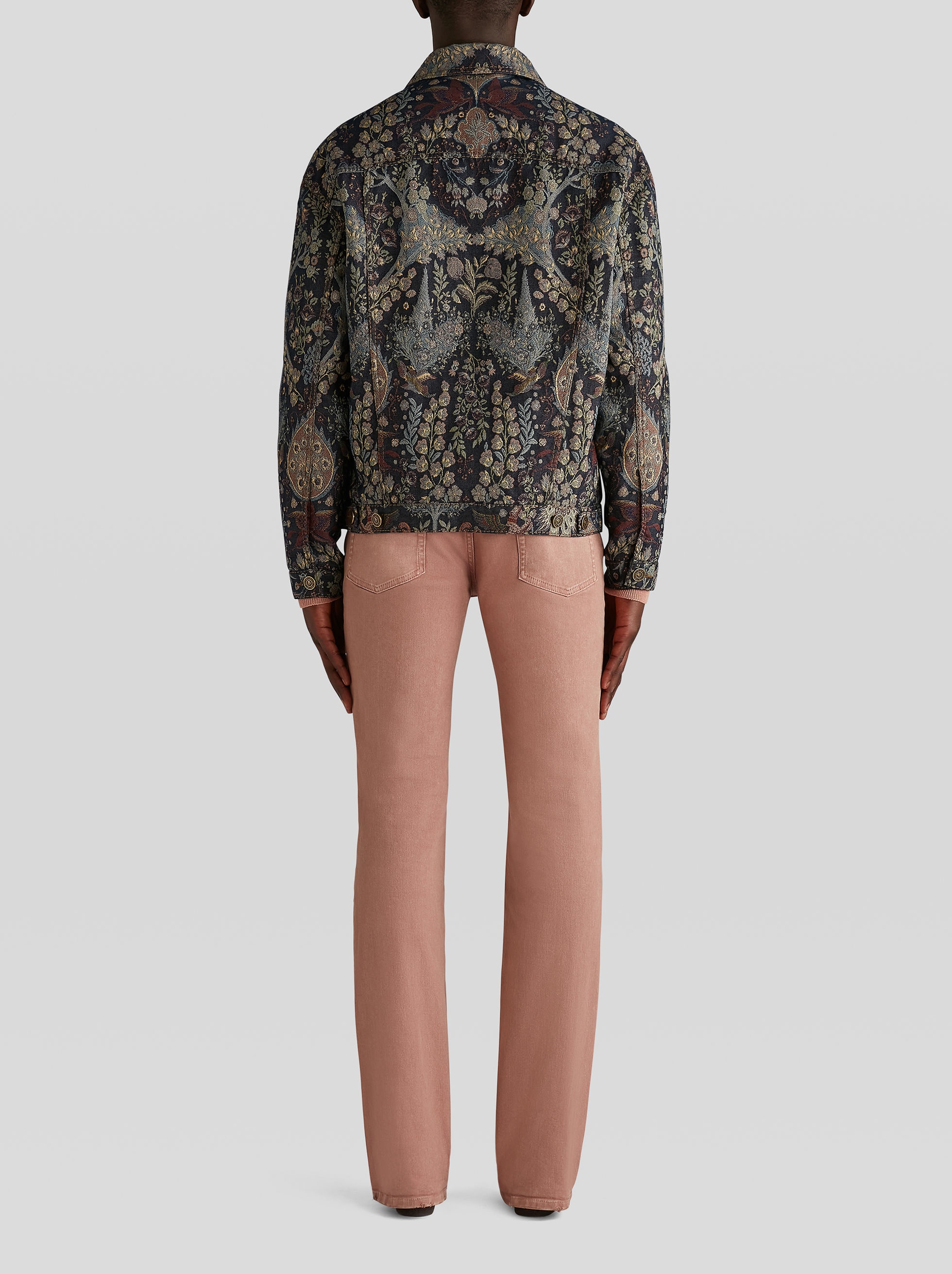 JACQUARD DENIM JACKET - 4