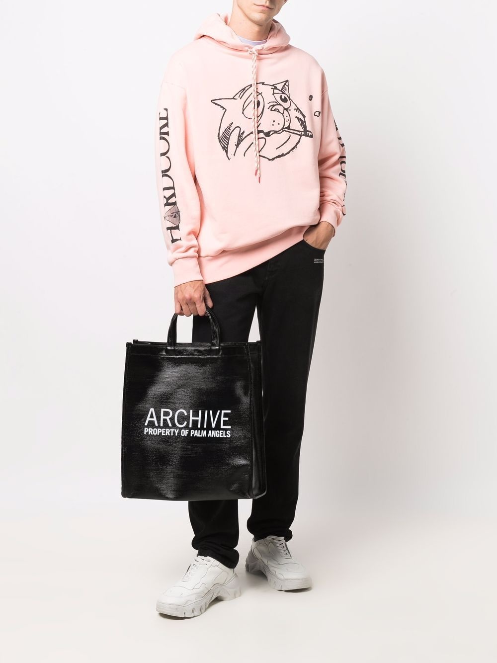 Archive-print tote bag - 2