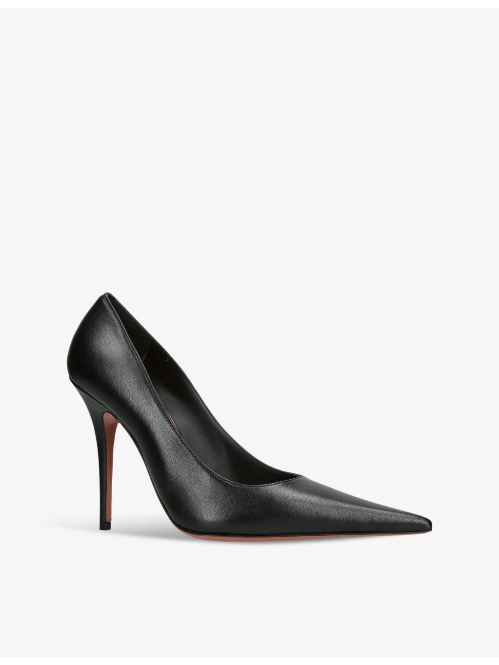 Barbara pointed-toe leather pumps - 3