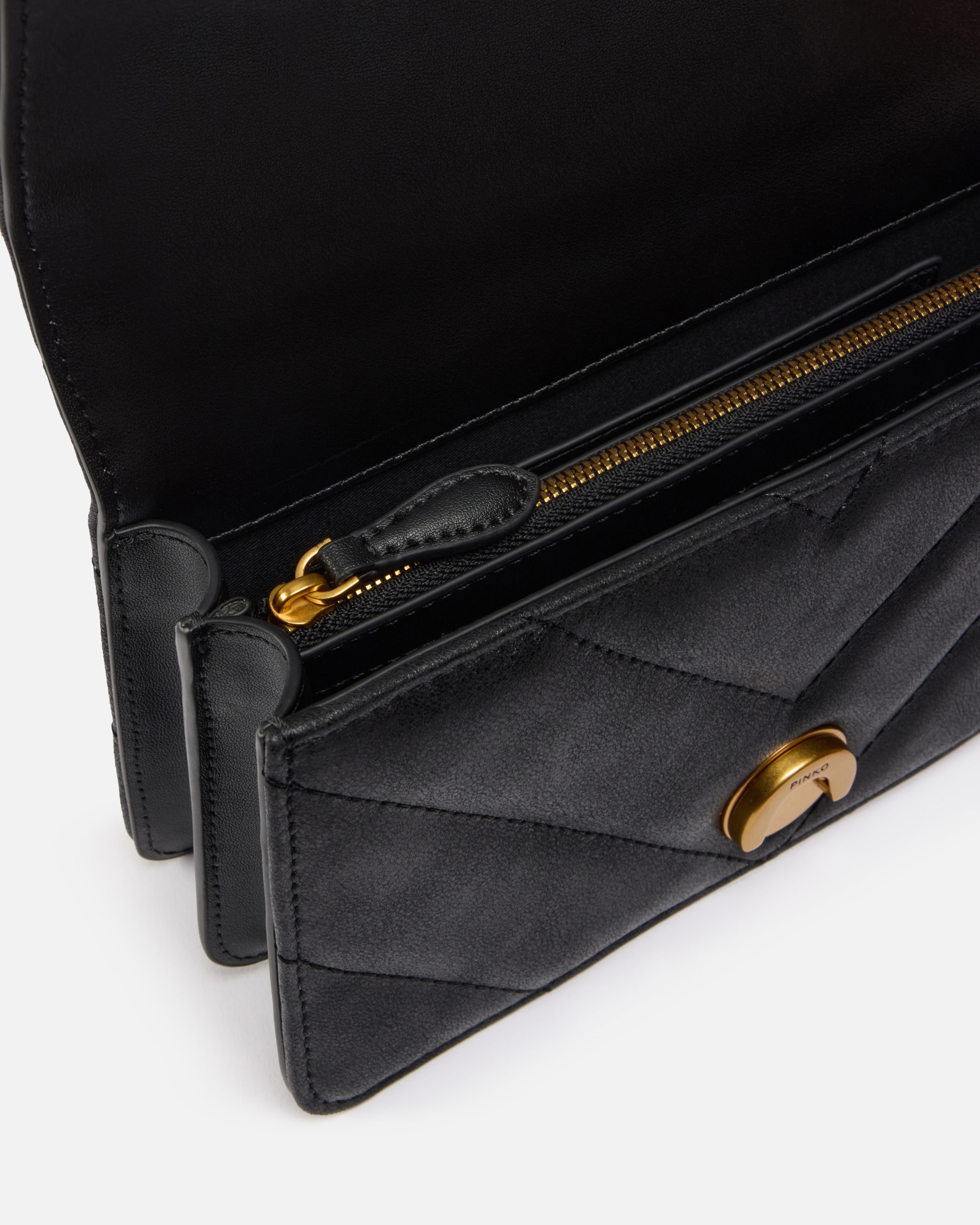 LOVE BAG MINI CROSSBODY BAG IN DISTRESSED-EFFECT LEATHER - 4