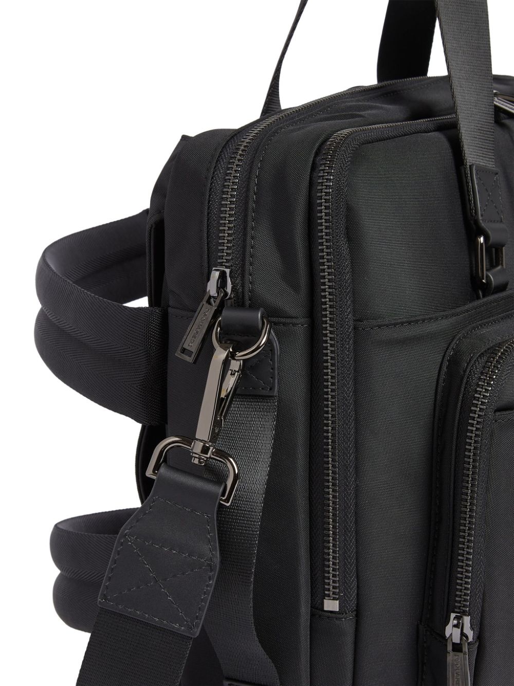logo-lettering laptop bag - 5