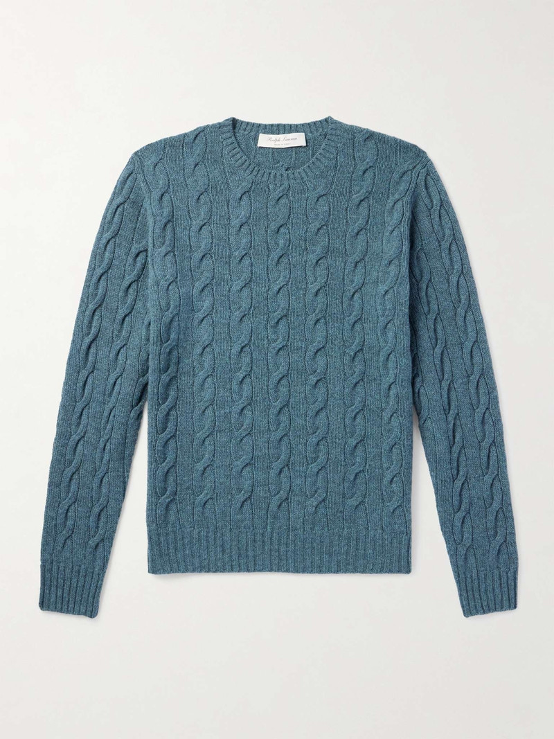 Cable-Knit Cashmere Sweater - 1