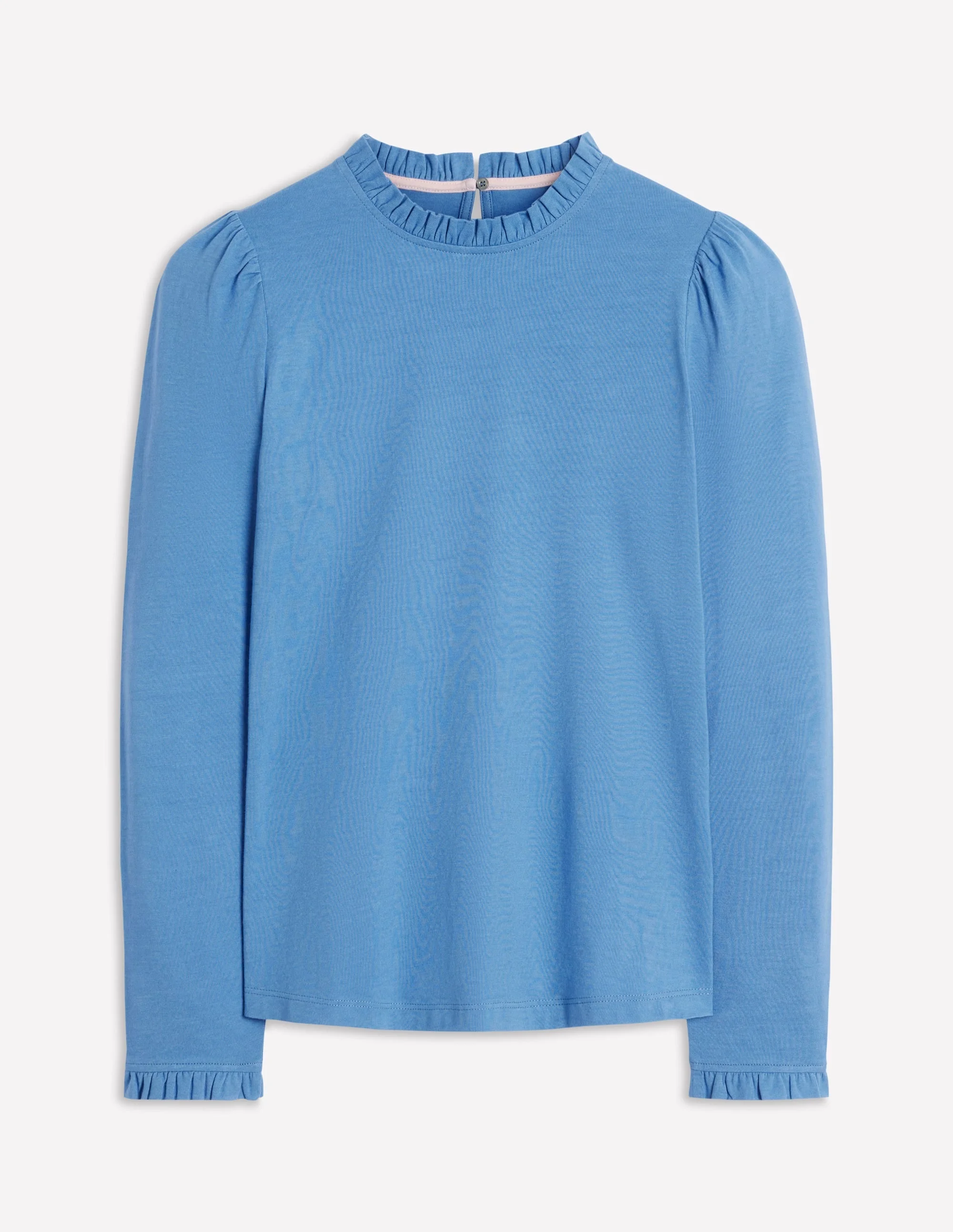 Supersoft Frill Detail Top-Captains Blue - 1