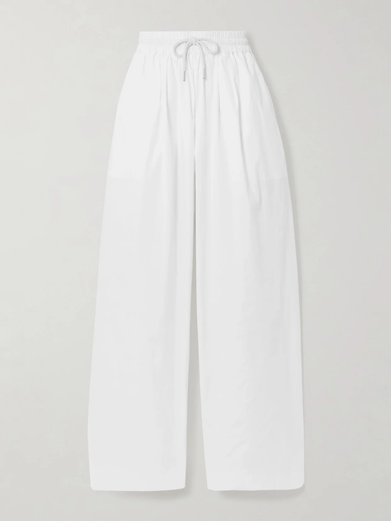 Cotton-blend Poplin Wide-leg Pants - 1