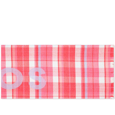 Acne Studios Acne Studios Victoria Check Logo Scarf outlook