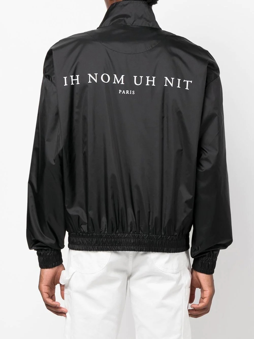 rear logo-print detail windbreaker - 4