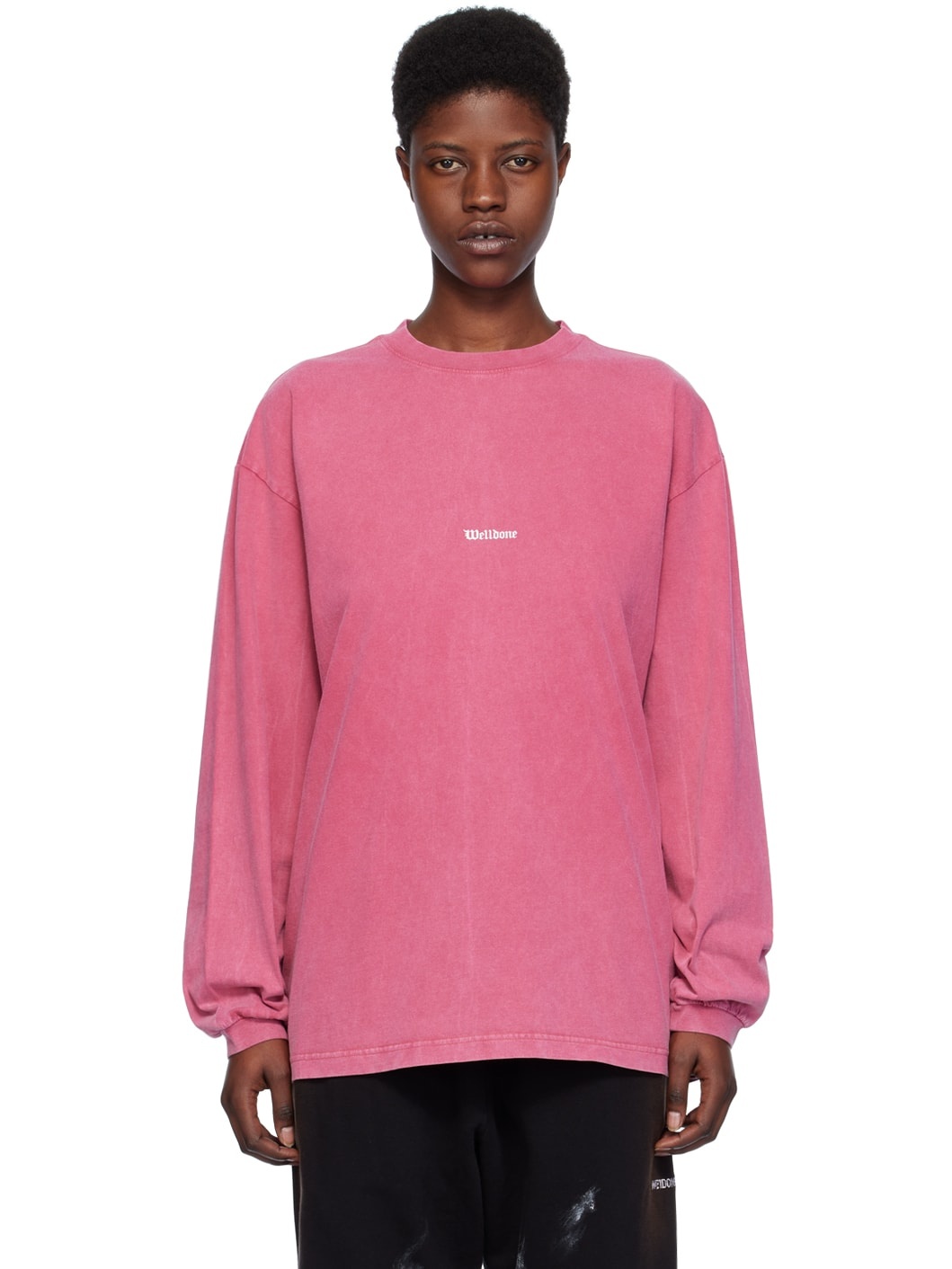 Pink Vintage Horror Long Sleeve T-Shirt - 1